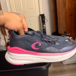 Stylish Pink and Gray Women's Sneakers